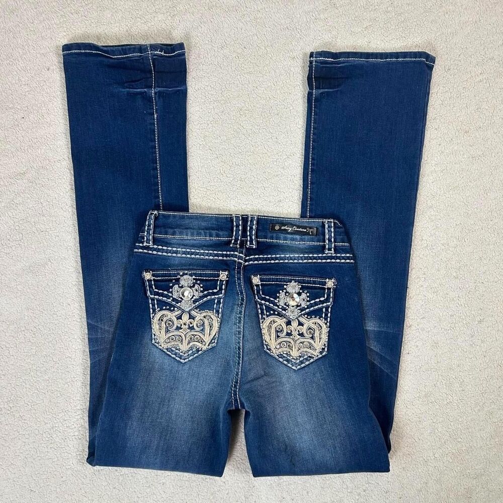 American-vintage Women's Blue and Navy Jeans